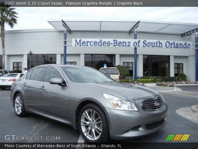 2007 Infiniti G 35 S Sport Sedan in Platinum Graphite Metallic