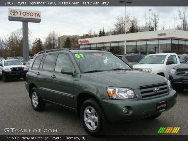 2007 Toyota Highlander 4WD in Oasis Green Pearl