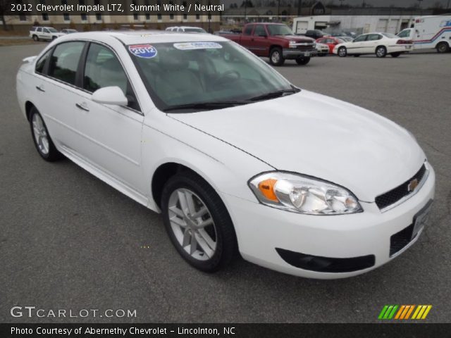 2012 Chevrolet Impala LTZ in Summit White