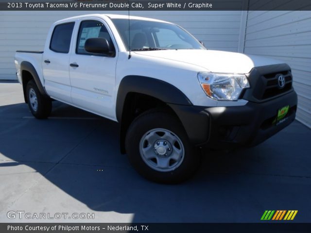 2013 Toyota Tacoma V6 Prerunner Double Cab in Super White