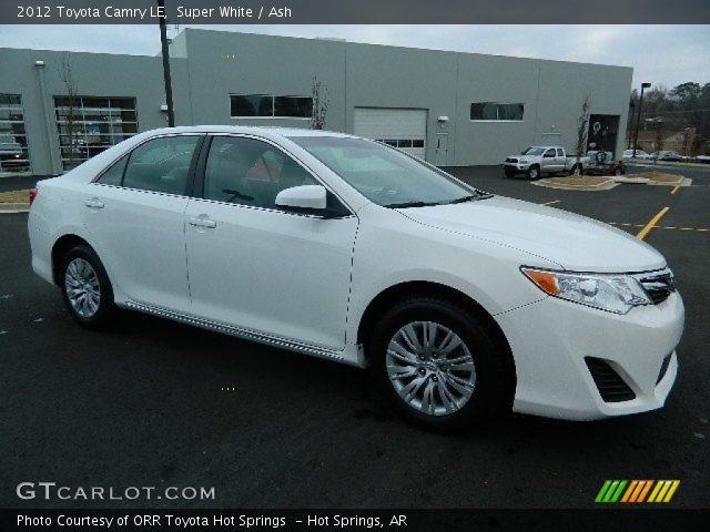 2012 Toyota Camry LE in Super White