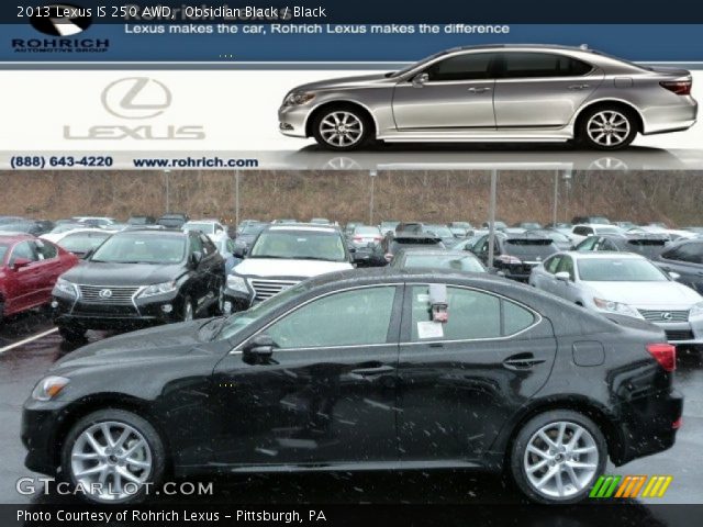 2013 Lexus IS 250 AWD in Obsidian Black