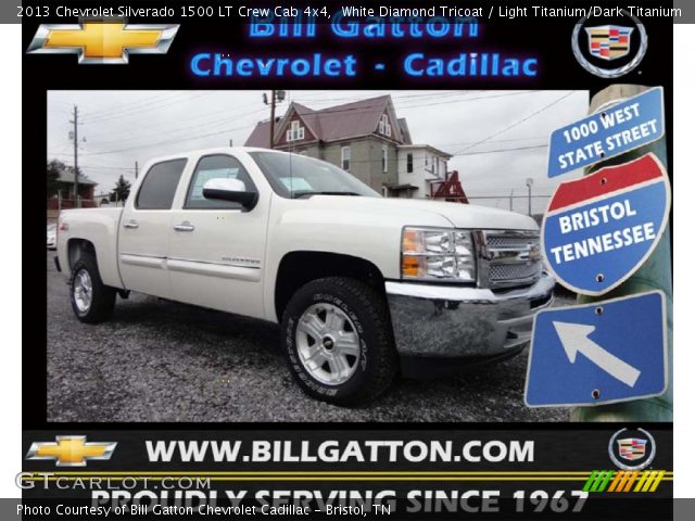 2013 Chevrolet Silverado 1500 LT Crew Cab 4x4 in White Diamond Tricoat