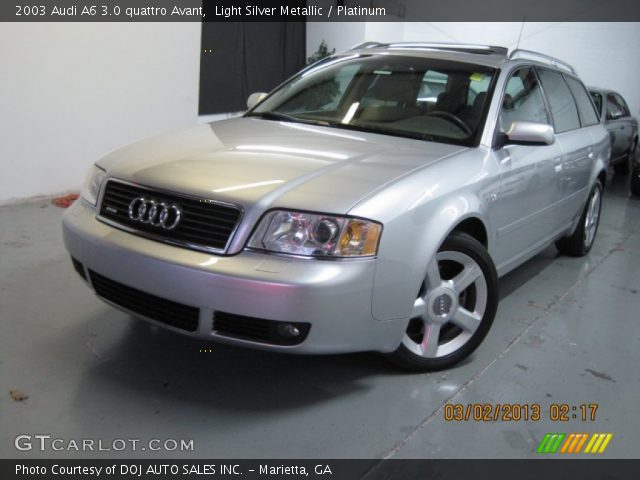 2003 Audi A6 3.0 quattro Avant in Light Silver Metallic