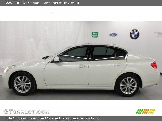 2008 Infiniti G 35 Sedan in Ivory Pearl White