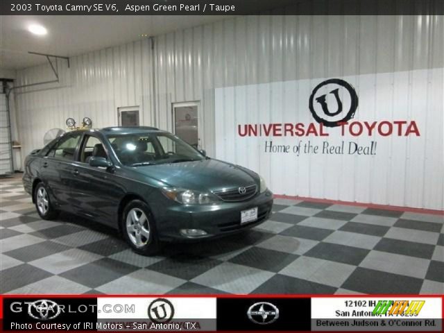 2003 Toyota Camry SE V6 in Aspen Green Pearl