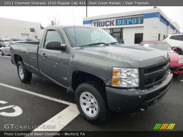 2011 Chevrolet Silverado 1500 Regular Cab 4x4 in Steel Green Metallic