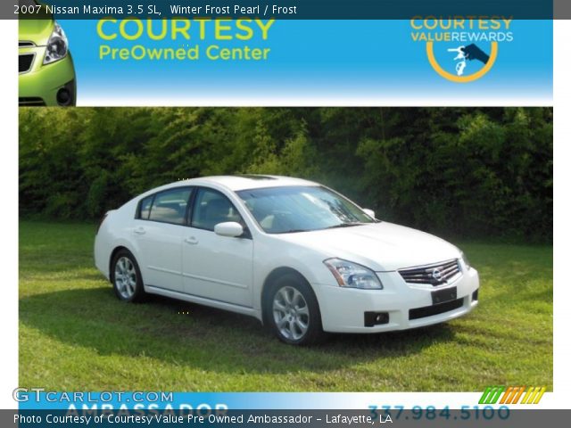 2007 Nissan Maxima 3.5 SL in Winter Frost Pearl