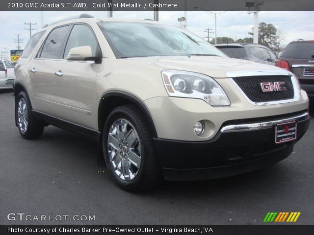 2010 GMC Acadia SLT AWD in Gold Mist Metallic