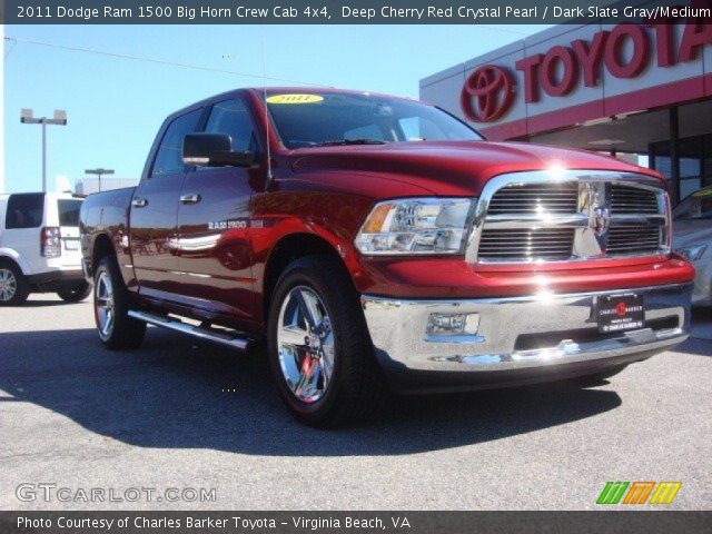 2011 Dodge Ram 1500 Big Horn Crew Cab 4x4 in Deep Cherry Red Crystal Pearl