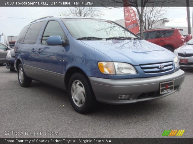 2003 Toyota Sienna XLE in Denim Blue Pearl