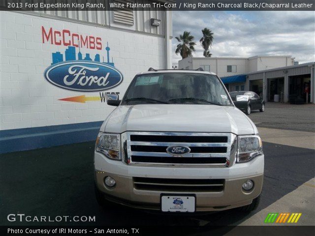 2013 Ford Expedition King Ranch in White Platinum Tri-Coat
