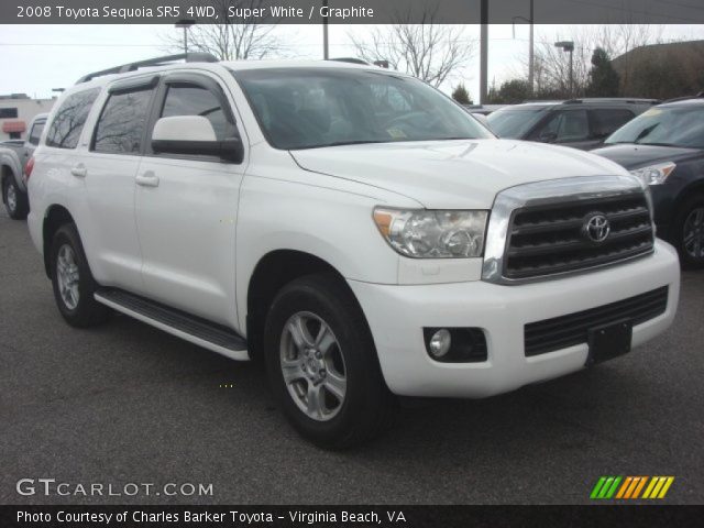 2008 Toyota Sequoia SR5 4WD in Super White