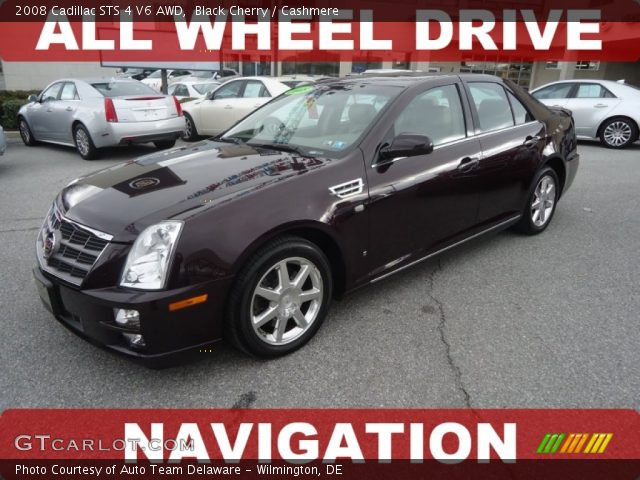 2008 Cadillac STS 4 V6 AWD in Black Cherry