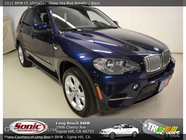 2012 BMW X5 xDrive50i in Deep Sea Blue Metallic