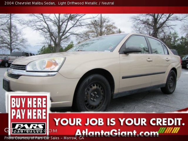 2004 Chevrolet Malibu Sedan in Light Driftwood Metallic