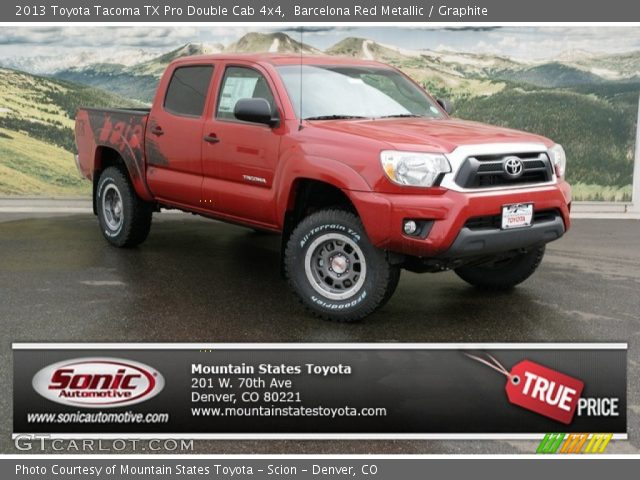 2013 Toyota Tacoma TX Pro Double Cab 4x4 in Barcelona Red Metallic
