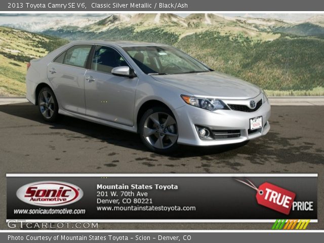 2013 Toyota Camry SE V6 in Classic Silver Metallic