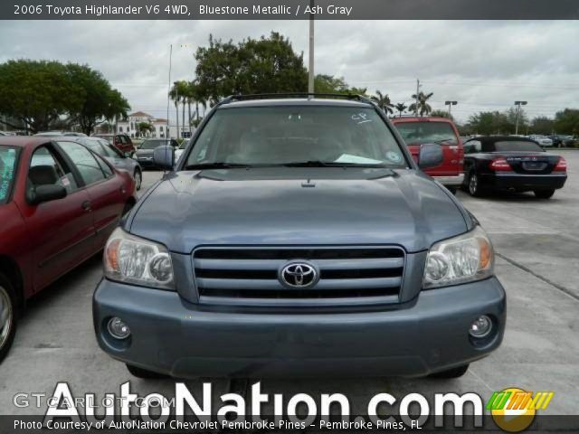 2006 Toyota Highlander V6 4WD in Bluestone Metallic