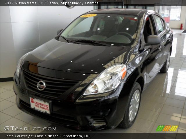 2012 Nissan Versa 1.6 S Sedan in Super Black