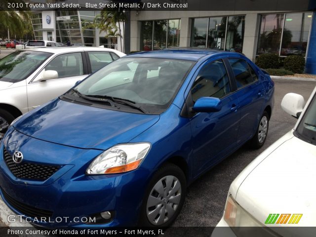 2010 Toyota Yaris Sedan in Blue Streak Metallic