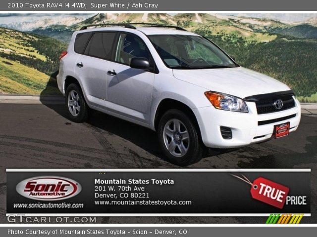 2010 Toyota RAV4 I4 4WD in Super White