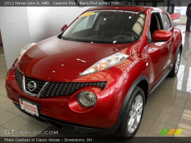 2011 Nissan Juke SL AWD in Cayenne Red