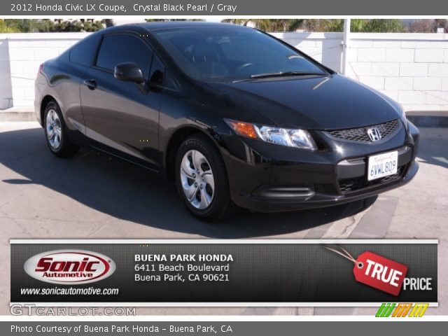 2012 Honda Civic LX Coupe in Crystal Black Pearl