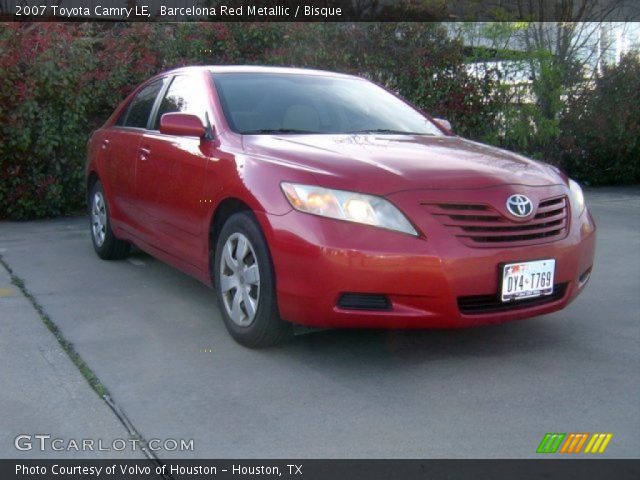 2007 Toyota Camry LE in Barcelona Red Metallic