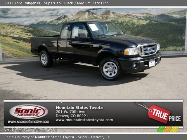 2011 Ford Ranger XLT SuperCab in Black