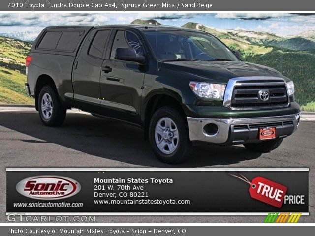 2010 Toyota Tundra Double Cab 4x4 in Spruce Green Mica