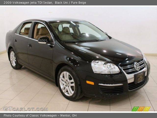 2009 Volkswagen Jetta TDI Sedan in Black Uni