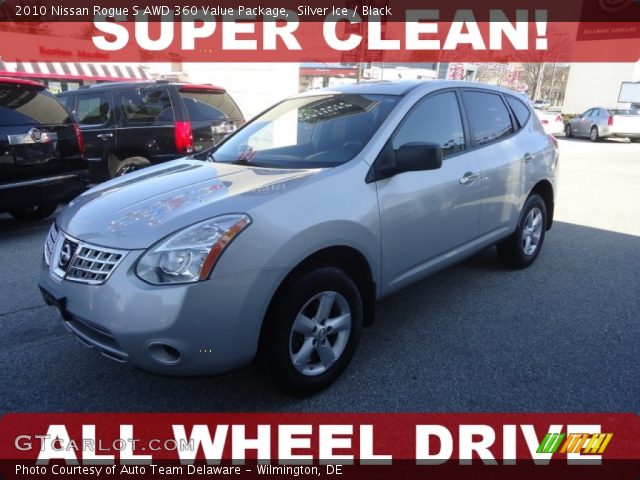 2010 Nissan Rogue S AWD 360 Value Package in Silver Ice