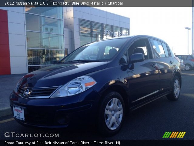 2012 Nissan Versa 1.8 S Hatchback in Blue Onyx Metallic