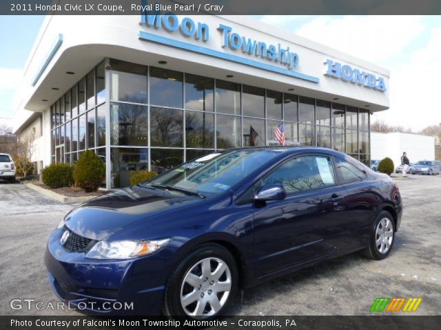 2011 Honda Civic LX Coupe in Royal Blue Pearl