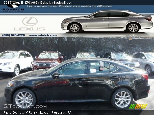 2013 Lexus IS 250 AWD in Obsidian Black