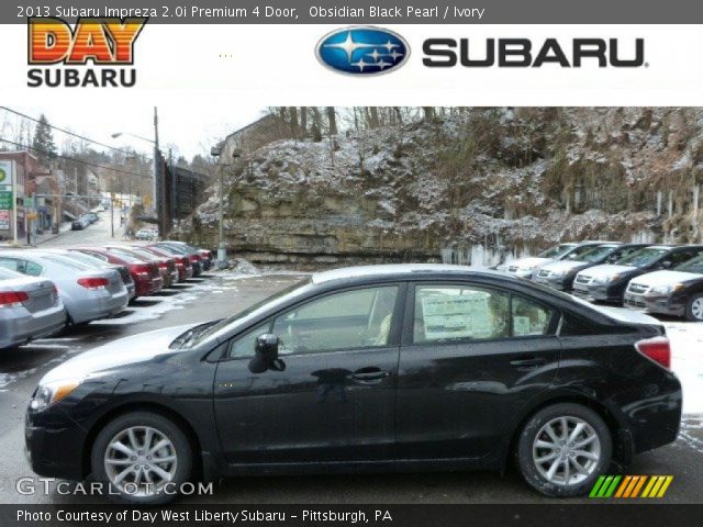 2013 Subaru Impreza 2.0i Premium 4 Door in Obsidian Black Pearl