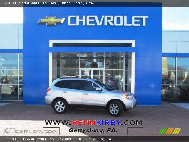 2008 Hyundai Santa Fe SE 4WD in Bright Silver
