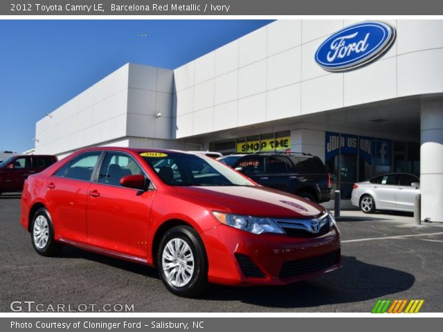 2012 Toyota Camry LE in Barcelona Red Metallic