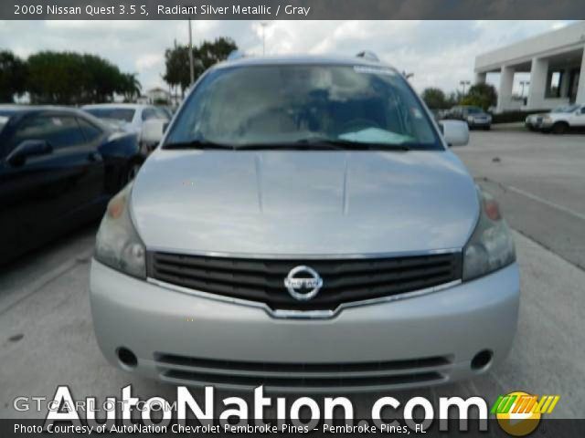 2008 Nissan Quest 3.5 S in Radiant Silver Metallic