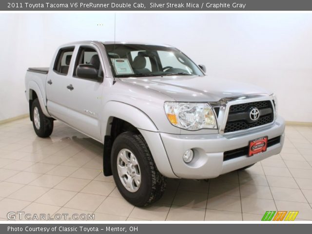 2011 Toyota Tacoma V6 PreRunner Double Cab in Silver Streak Mica