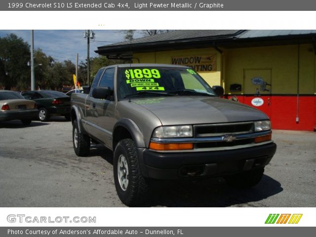 1999 Chevrolet S10 LS Extended Cab 4x4 in Light Pewter Metallic