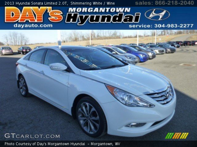 2013 Hyundai Sonata Limited 2.0T in Shimmering White