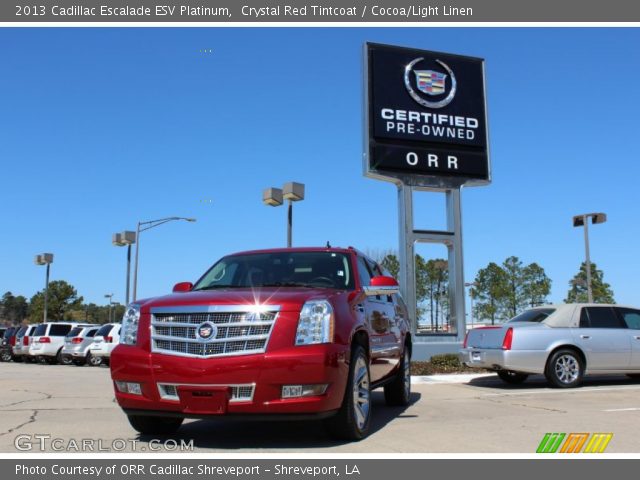 2013 Cadillac Escalade ESV Platinum in Crystal Red Tintcoat