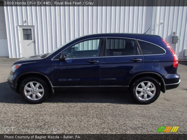 2009 Honda CR-V EX 4WD in Royal Blue Pearl