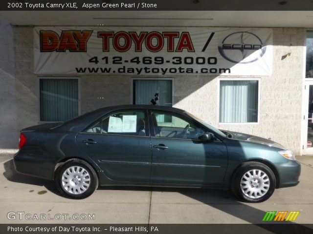 2002 Toyota Camry XLE in Aspen Green Pearl