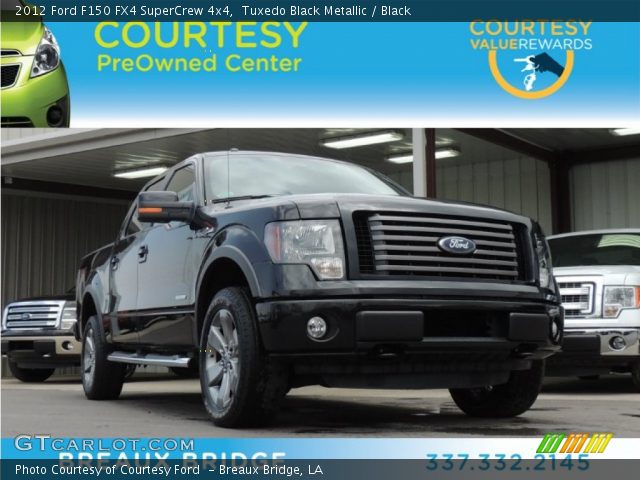 2012 Ford F150 FX4 SuperCrew 4x4 in Tuxedo Black Metallic