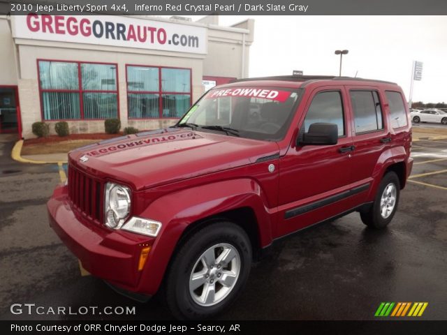 2010 Jeep Liberty Sport 4x4 in Inferno Red Crystal Pearl