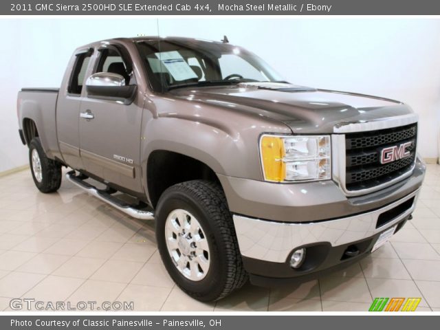 2011 GMC Sierra 2500HD SLE Extended Cab 4x4 in Mocha Steel Metallic