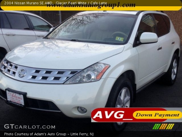 2004 Nissan Murano SE AWD in Glacier Pearl White